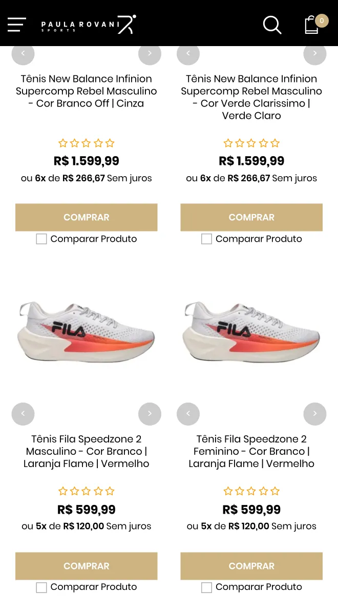 Paula Rovani Sports — vitrine de categoria